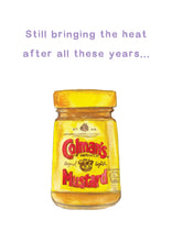Load image into Gallery viewer, Colemans Mustard 'Bring the Heat' - Greeting Card
