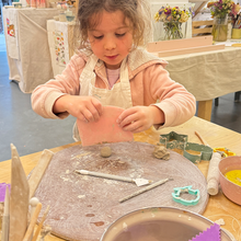 Load image into Gallery viewer, Tots Clay Club - Weekly Pottery Class (Ages 3–7)
