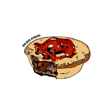 Load image into Gallery viewer, Meat Pie Magnet — by Big Bite Studios
