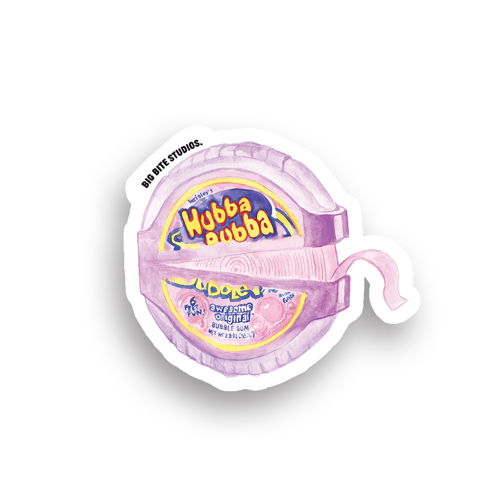 Hubba Bubba Sticker — by Big Bite Studios