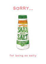 Load image into Gallery viewer, Saxa Salt 'Sorry' - Greeting Card
