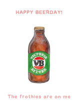 Load image into Gallery viewer, VB - 'Happy Beerday' - Birthday Card

