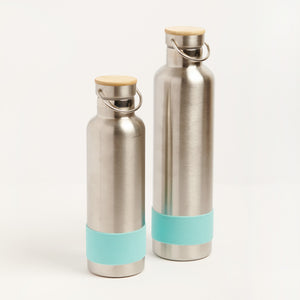 PLASTIC FREE STAINLESS STEEL DRINK BOTTLES - TURQUOISE