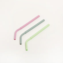 Load image into Gallery viewer, PLASTIC FREE SILICONE STRAW SETS
