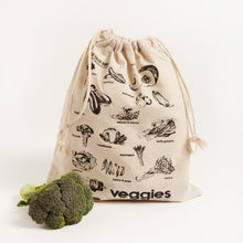 Load image into Gallery viewer, PLASTIC FREE LINEN PRODUCE BAG - VEGGIE
