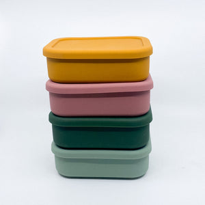 SILICONE LUNCHBOX | UNBREAKABLE LEAK PROOF - 2 SECTIONS