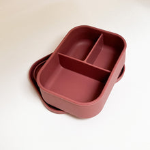 Charger l&#39;image dans la galerie, SILICONE BENTO LUNCHBOX | UNBREAKABLE LEAK PROOF - 3 SECTION
