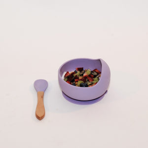 BABY'S FIRST NON SLIP, SUCTION CUP BASE BOWL WITH SPOON