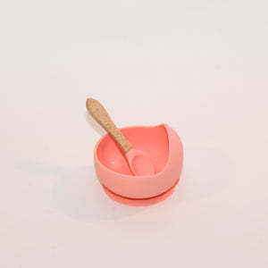BABY'S FIRST NON SLIP, SUCTION CUP BASE BOWL WITH SPOON