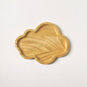 SUSTAINABLY SOURCED HAND CARVED CLOUD PLATE