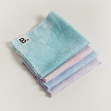 Load image into Gallery viewer, REUSABLE &quot;ON THE GO&quot; NAPKIN - PASTEL TIE DYE 100% LINEN (AUSTRALIAN MADE)  We have created these super soft 100% linen napkins that are reusable and washable instead of using disposable paper napkins.  Perfect for using at home, work or whilst in public spaces.  Simply pop them in a warm wash to re-sanitise.
