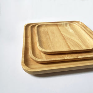 SUSTAINABLY SOURCED HAND CARVED WOODEN BOARDS - SQUARE